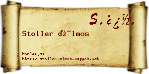 Stoller Álmos névjegykártya